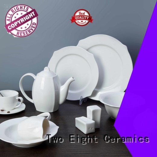 Hot white porcelain tableware vietnamese Two Eight Brand