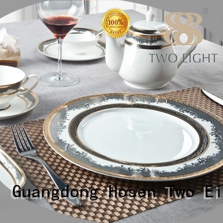 blue dinnerware style flat Two Eight Brand two eight ceramics supplier