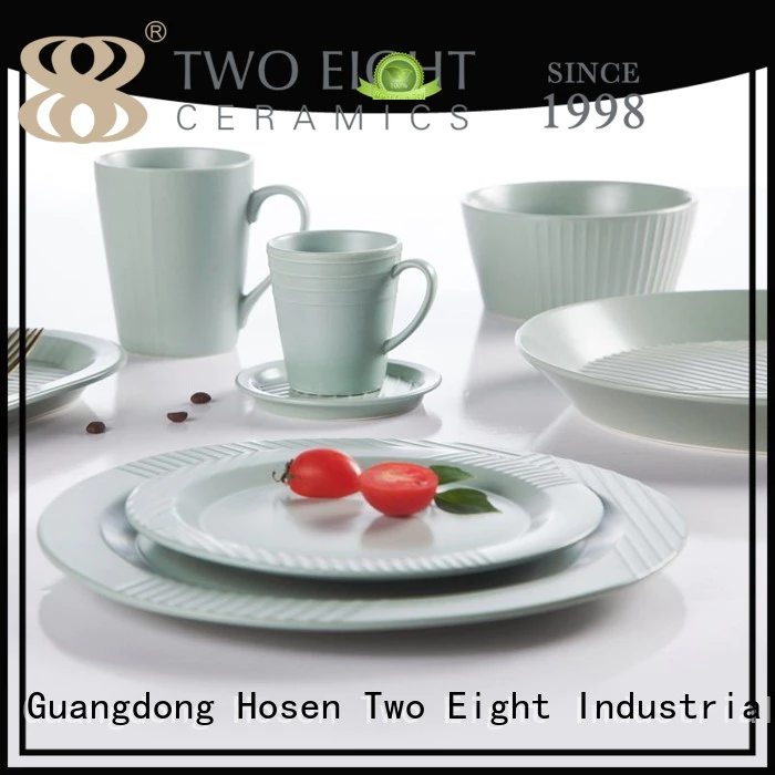 Two Eight Brand brown style 16 piece porcelain dinner set hong