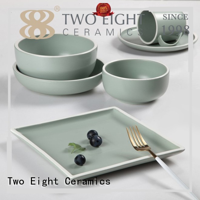 Two Eight classic vintage porcelain dinnerware sets customized for dinner