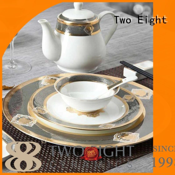 Two Eight fine china dinnerware set company for restaurant