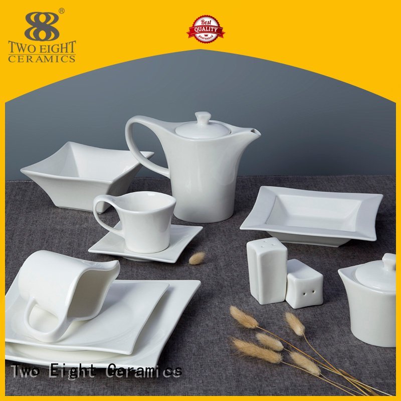 Two Eight Brand surface white porcelain tableware royal supplier