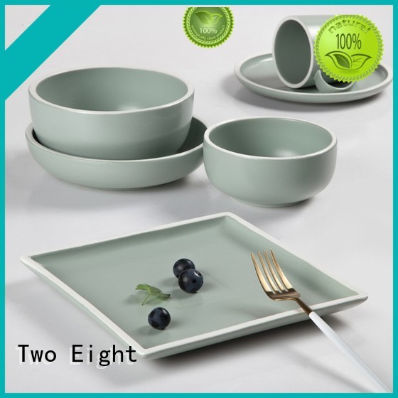 Two Eight durable hotel collection porcelain dinnerware from China for hotel