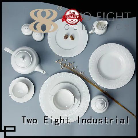 irregular italian white dinner sets square Two Eight Brand company