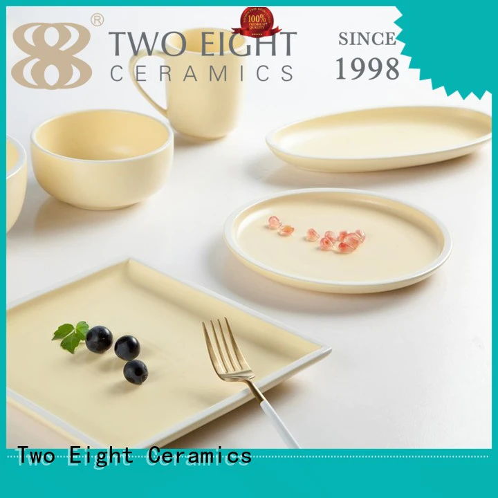 oragne porcelain tea sets glaze for restaurant Two Eight