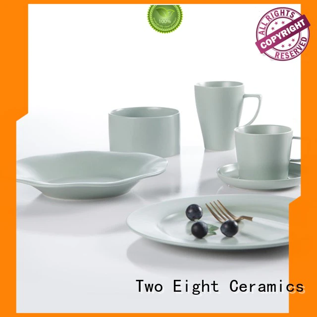 porcelain coffee set decal for bistro Two Eight