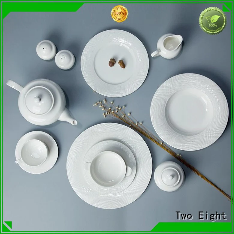 Two Eight restaurant style dinner plates Supply for kitchen