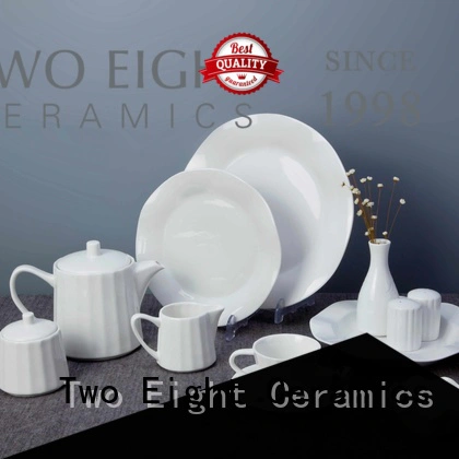 rim restaurant porcelain dinnerware from China for dinner Two Eight