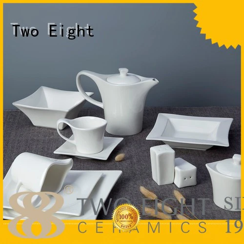 white porcelain tableware dinner style white two eight ceramics manufacture