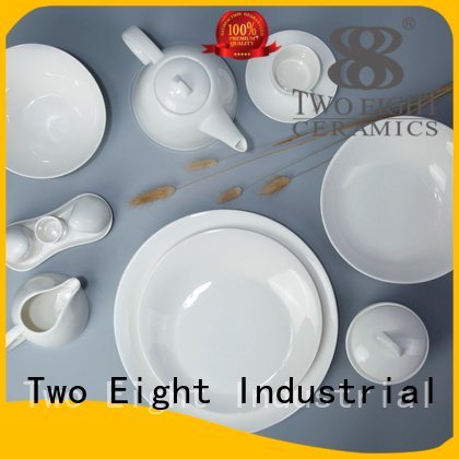 Two Eight Brand smoothly italian quan white porcelain tableware