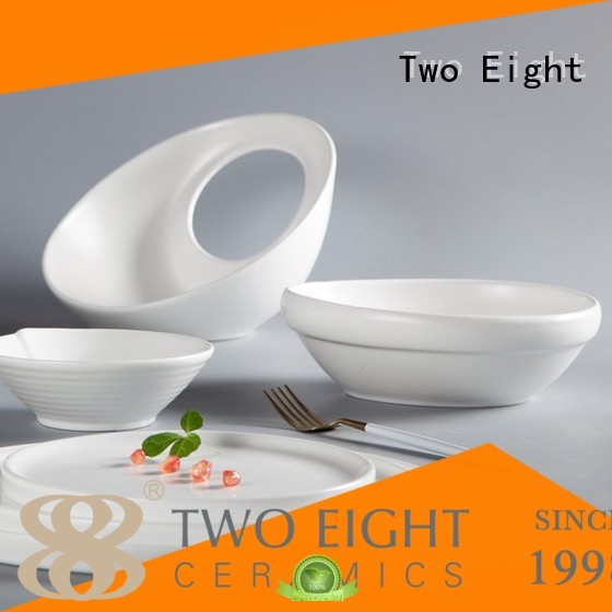 Two Eight smooth porcelain 12 piece dinner set manufacturer for home
