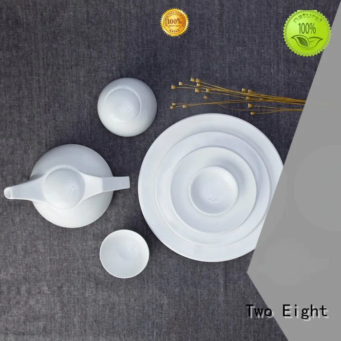 sample round color hotel Two Eight white porcelain tableware