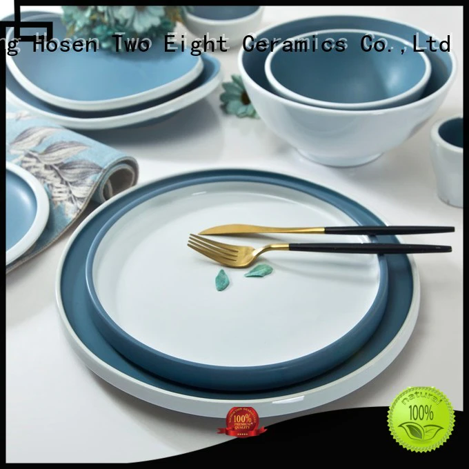 modern restaurant plates and cutlery green from China for restaurant