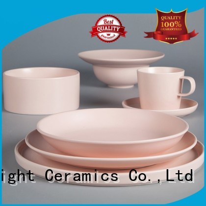 Two Eight square restaurant style dinner plates from China for restaurant