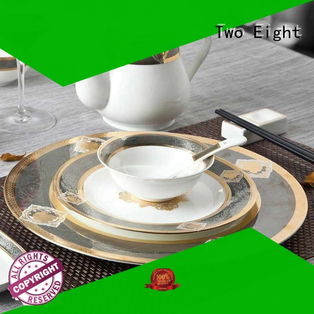 Two Eight royalty fine porcelain china personalized for dinning room