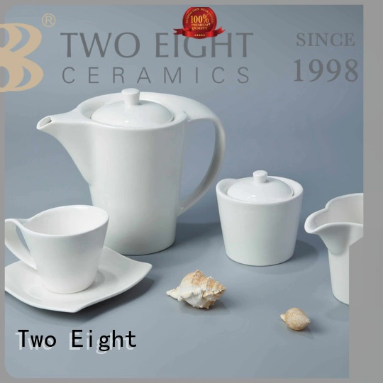 Two Eight Brand wang sample contemporary white porcelain tableware embossed
