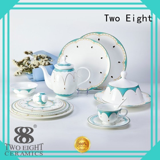 casual whithe two eight ceramics dinnerware Two Eight Brand