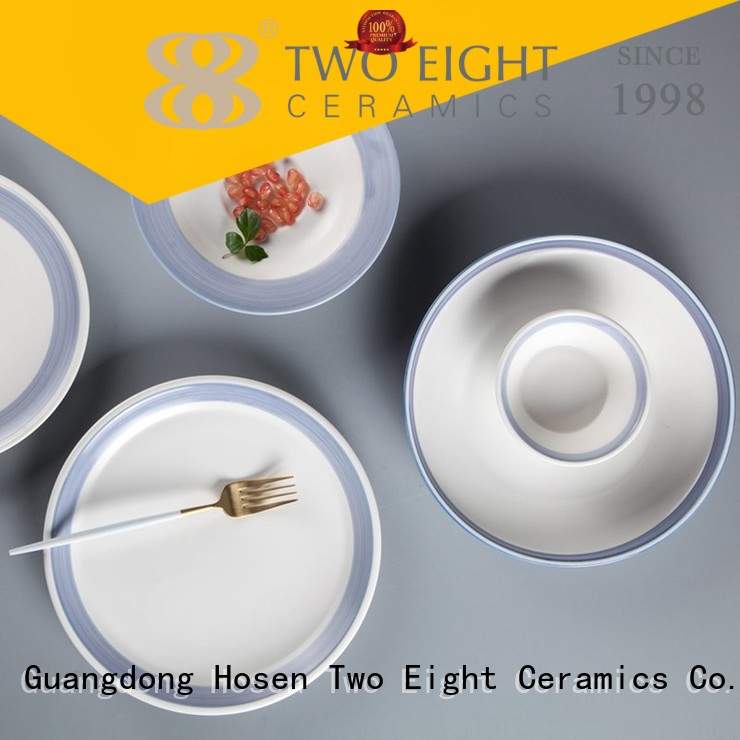 Two Eight restaurant plates and cutlery Suppliers for dinner