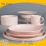 yellow guagn 16 piece porcelain dinner set hotel color Two Eight Brand