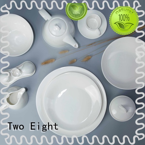 Two Eight restaurant plates and cutlery Suppliers for kitchen