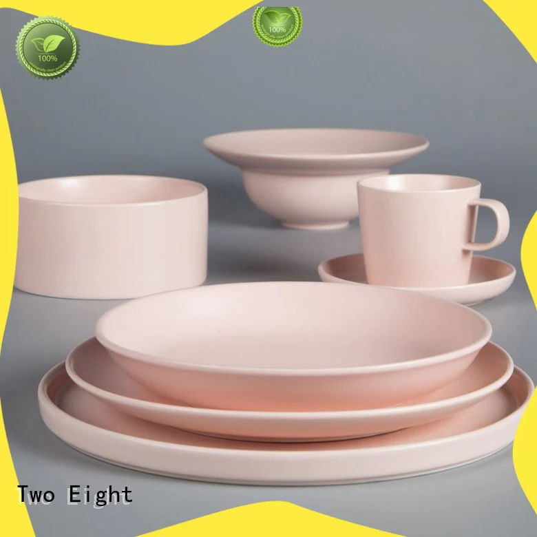 Two Eight vintage grey porcelain dinnerware customized for home