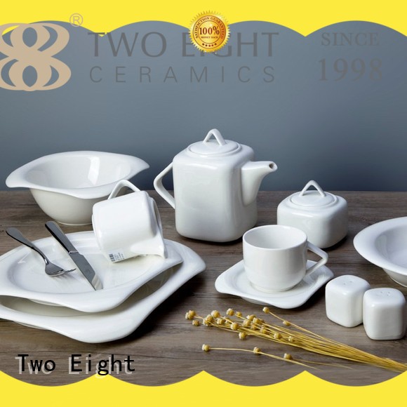 Two Eight German style restaurant white dinnerware series for home