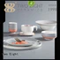 Two Eight line restaurant dinner plates customized for kitchen