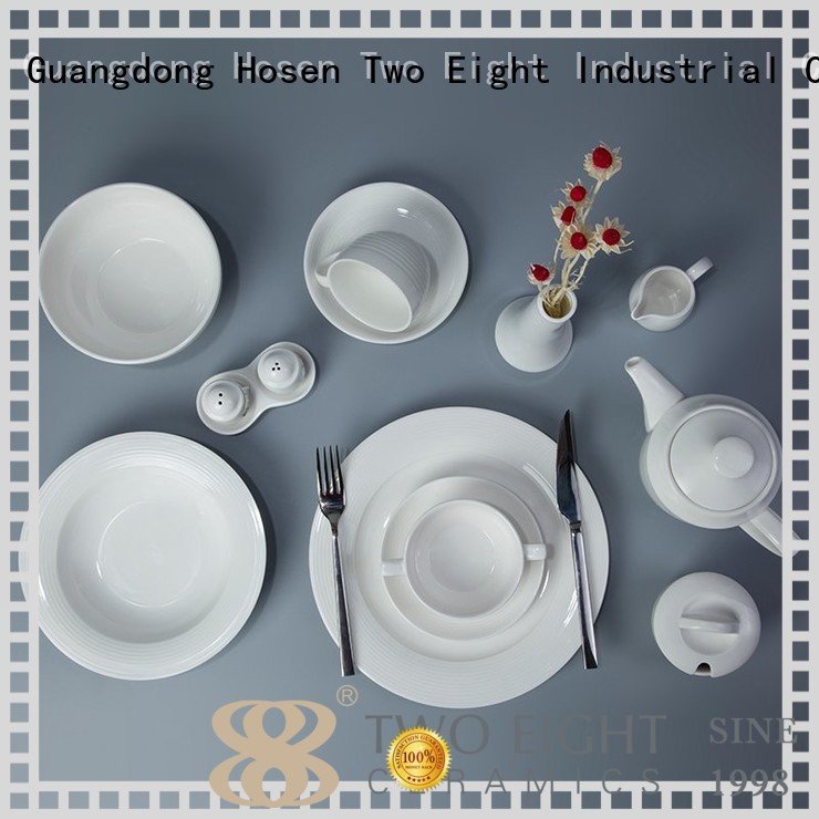 stock white white porcelain tableware home Two Eight company