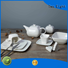 Two Eight glaze white porcelain dish set Italian style for restaurant