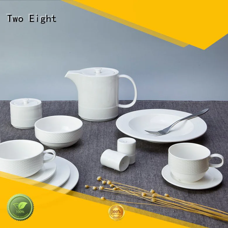 Custom white dinner sets smoothly huan fang Two Eight