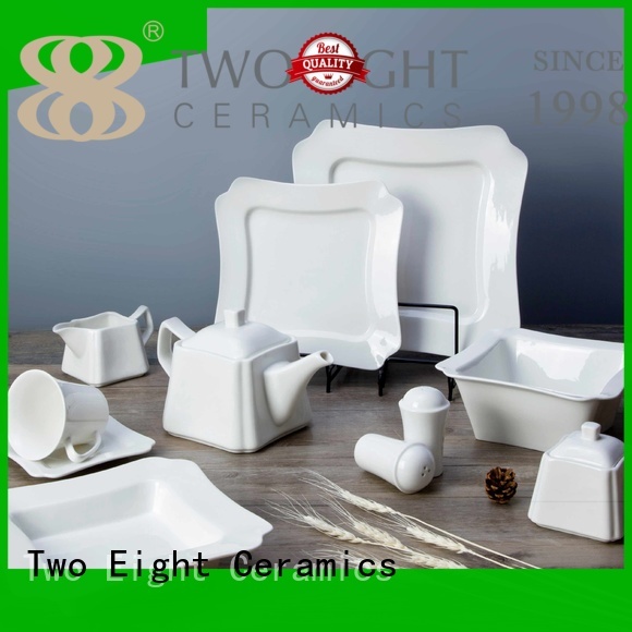 Two Eight irregular restaurant porcelain dinnerware directly sale for dinner