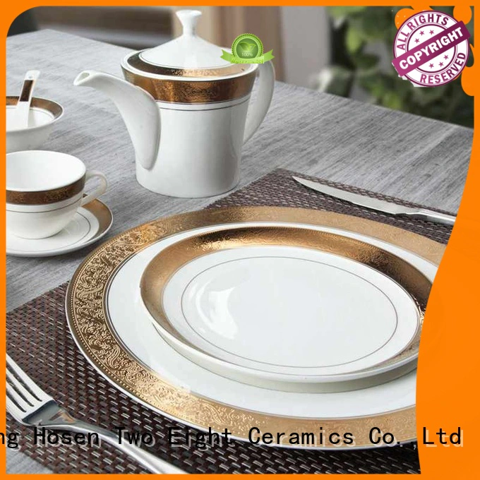 Two Eight blue fine bone china england factory price for dinning room