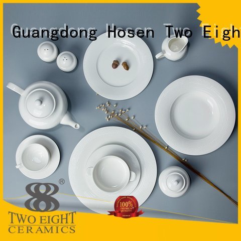 OEM white dinner sets elegant german white porcelain tableware