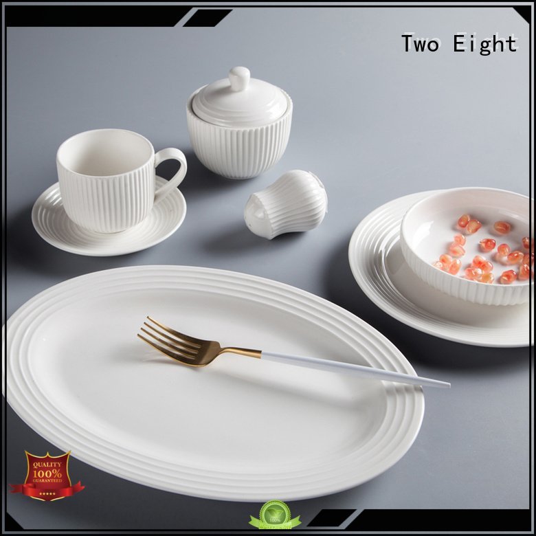 OEM white porcelain tableware dinnerware modern sample white dinner sets