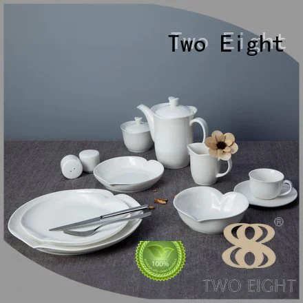 Hot white porcelain tableware surface white dinner sets modern Two Eight