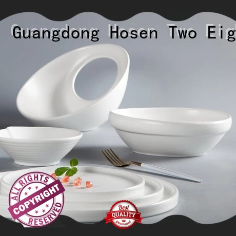 Two Eight irregular restaurant chinaware supplier manufacturer for dinner