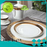 Two Eight durable best white porcelain plates flower for hotel