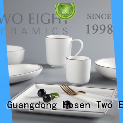 Two Eight Latest porcelain dish set Supply for kitchen