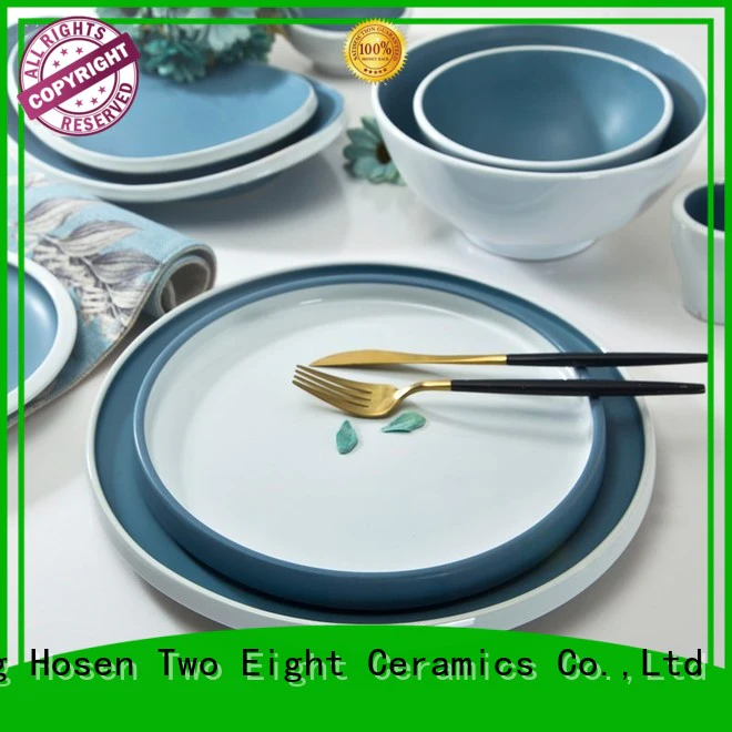 Two Eight jade french porcelain dinnerware sets from China for dinning room