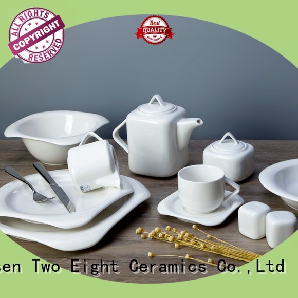 Two Eight modern hotel chinaware directly sale for bistro
