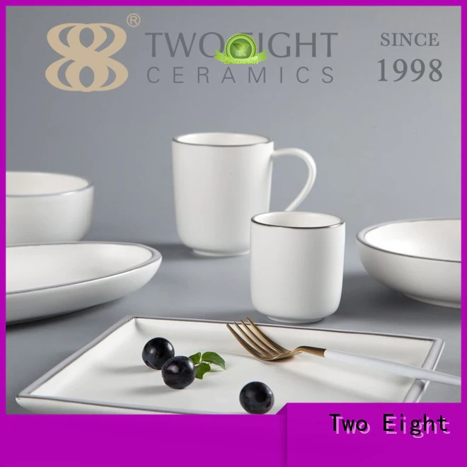 Two Eight Latest high quality porcelain dinnerware Supply for hotel