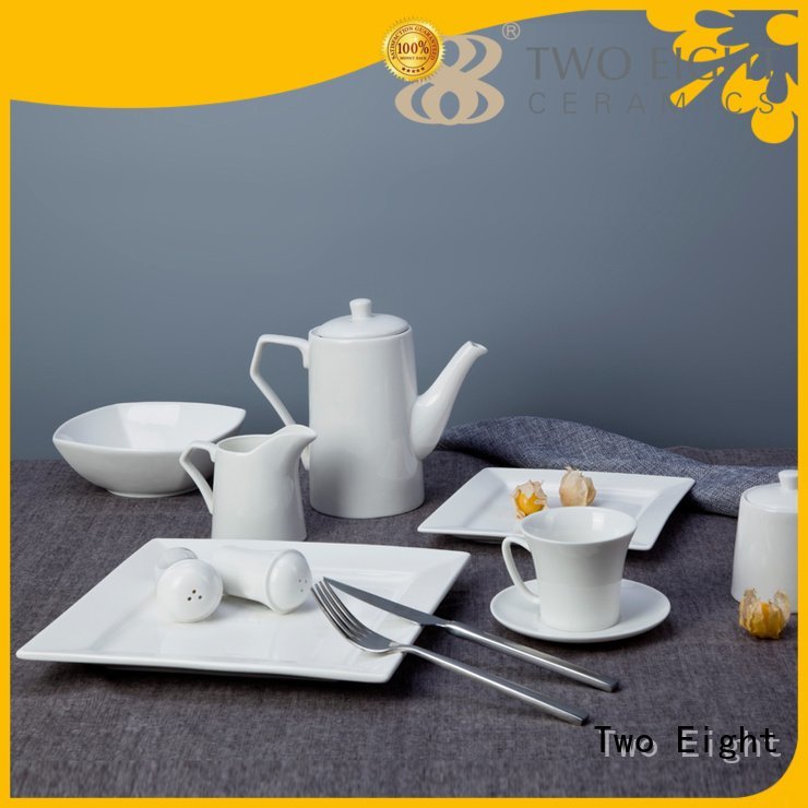 hotel rim meng white porcelain tableware Two Eight