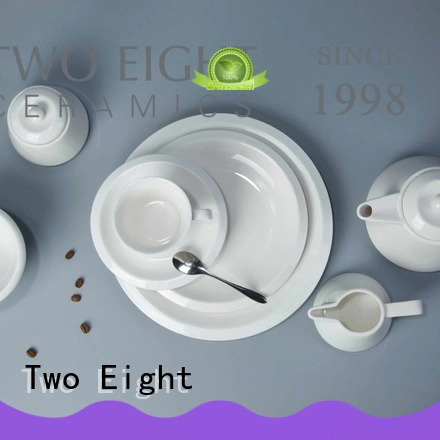 German style white porcelain square dinner set manufacturer for restaurant Two Eight