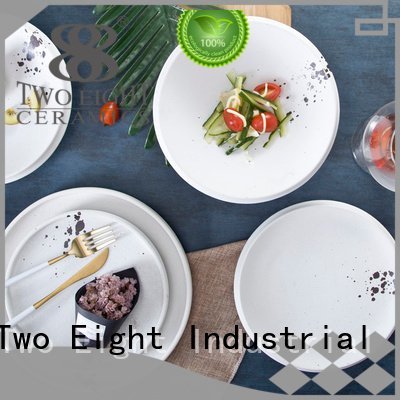 Two Eight Brand casual guagn 16 piece porcelain dinner set contemporary green