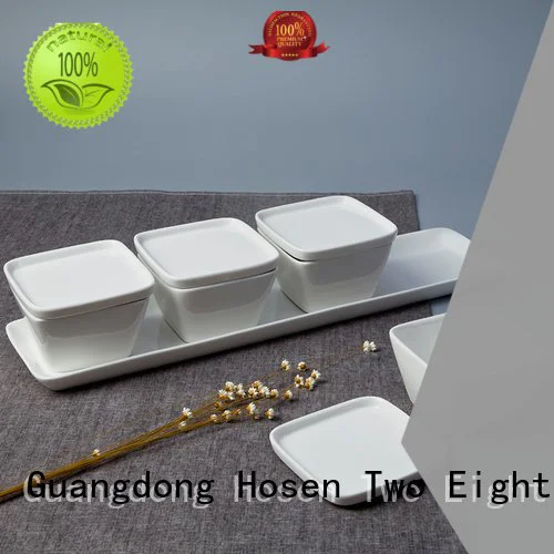 Wholesale fang embossed bone china Two Eight Brand