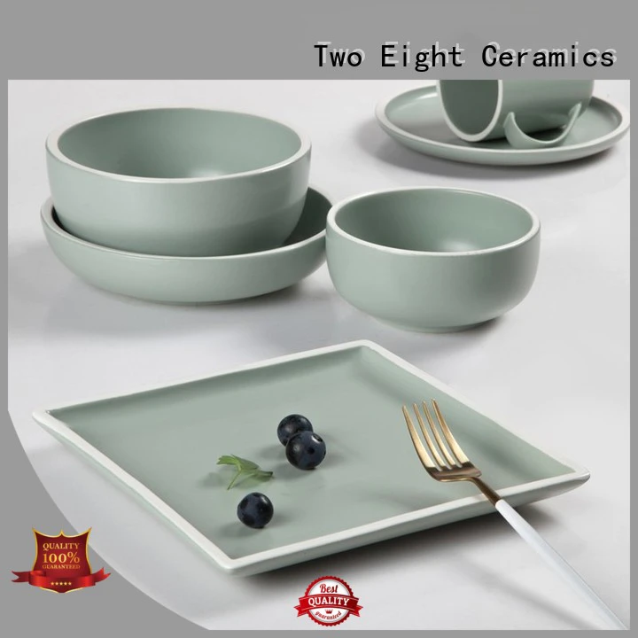 Two Eight fresh fine porcelain plates manufacturer for home