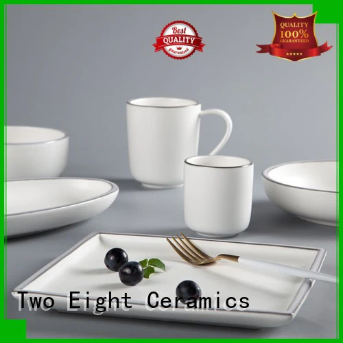 smooth 16 piece porcelain dinnerware set oragne customized for kitchen