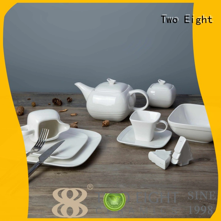 porcelain quan two eight ceramics bistro plate Two Eight company