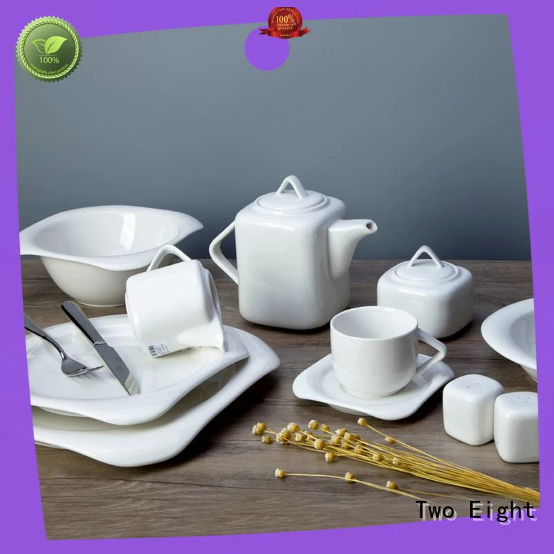 square contemporary porcelain dinnerware sample customized for kitchen