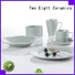 Two Eight elegant chinese porcelain dinnerware sets round for bistro
